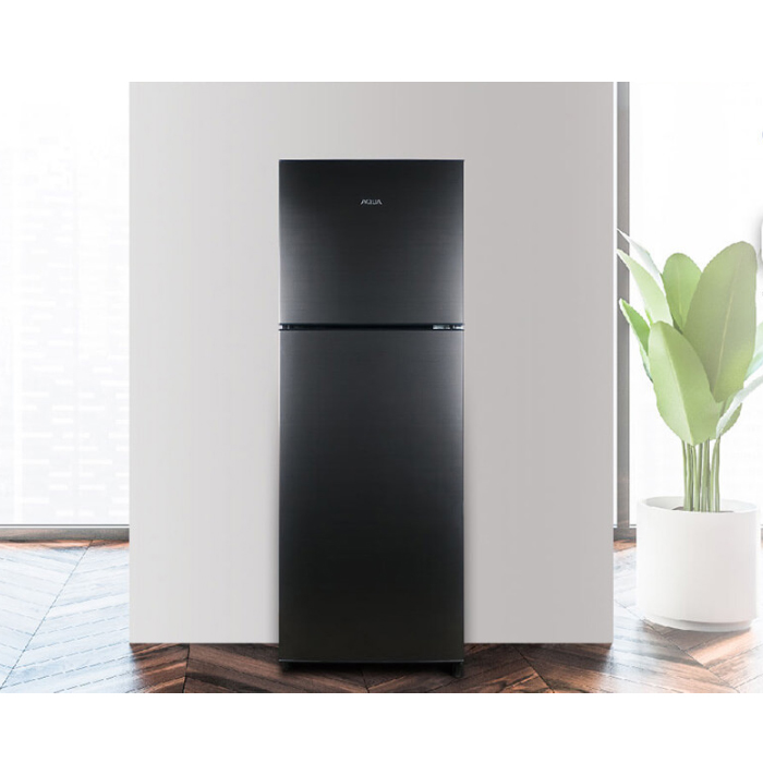 Aqua Kulkas Two Doors 220 Liter - AQR-D270DG | AQR-D270 (DG) Dark Grey